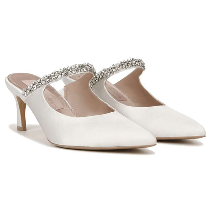 Liefde Pump - Silk White Satin