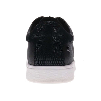 Limoges Lace-Up Casual Sneaker - Onyx/Black Lizard