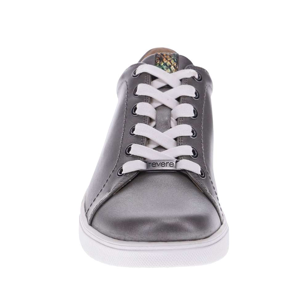 Limoges Lace-Up Casual Sneaker - Slate/Peacock Python