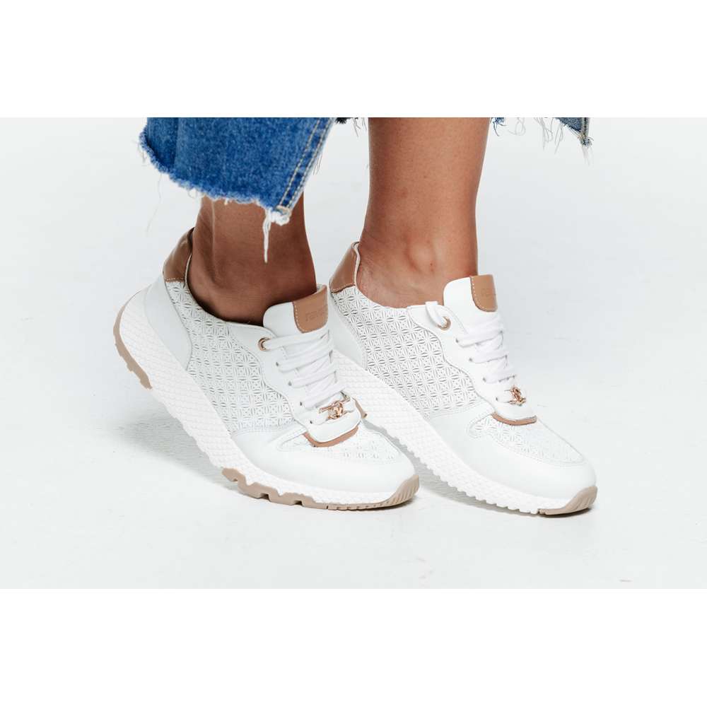 Los Angeles Casual Sneaker - White/Tan