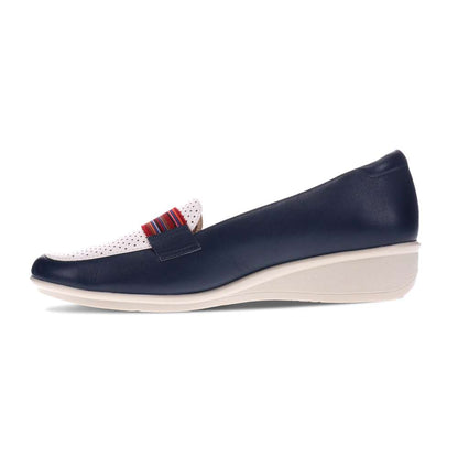 Monte Carlo Wedged Loafer - Blue French