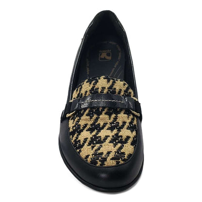 Montmartre Wedged Loafer - Houndstooth