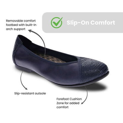 Nairobi Ballet - Sapphire/Navy Lizard