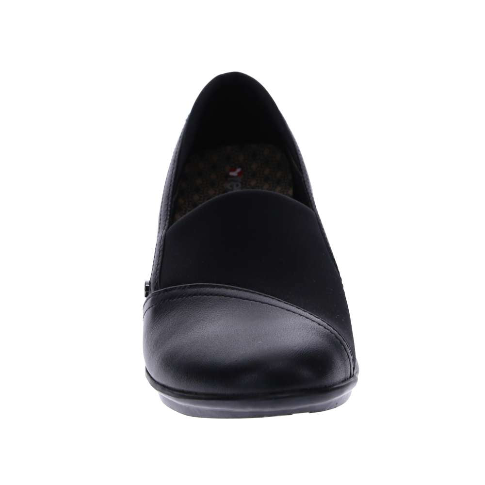 Naples Wedged Loafer - Black French