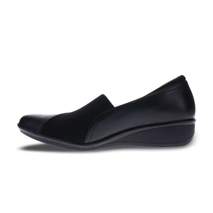 Naples Wedged Loafer - Black French