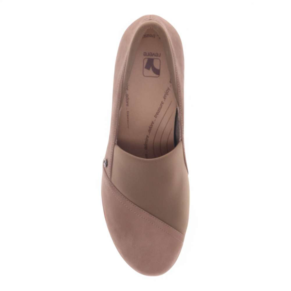 Naples Wedged Loafer - Toffee Nubuck