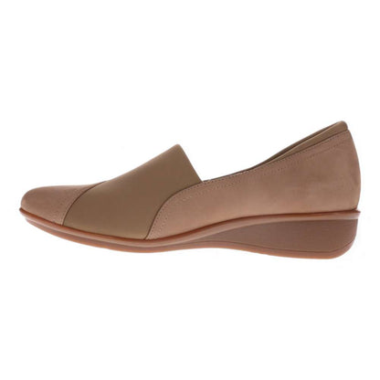 Naples Wedged Loafer - Toffee Nubuck