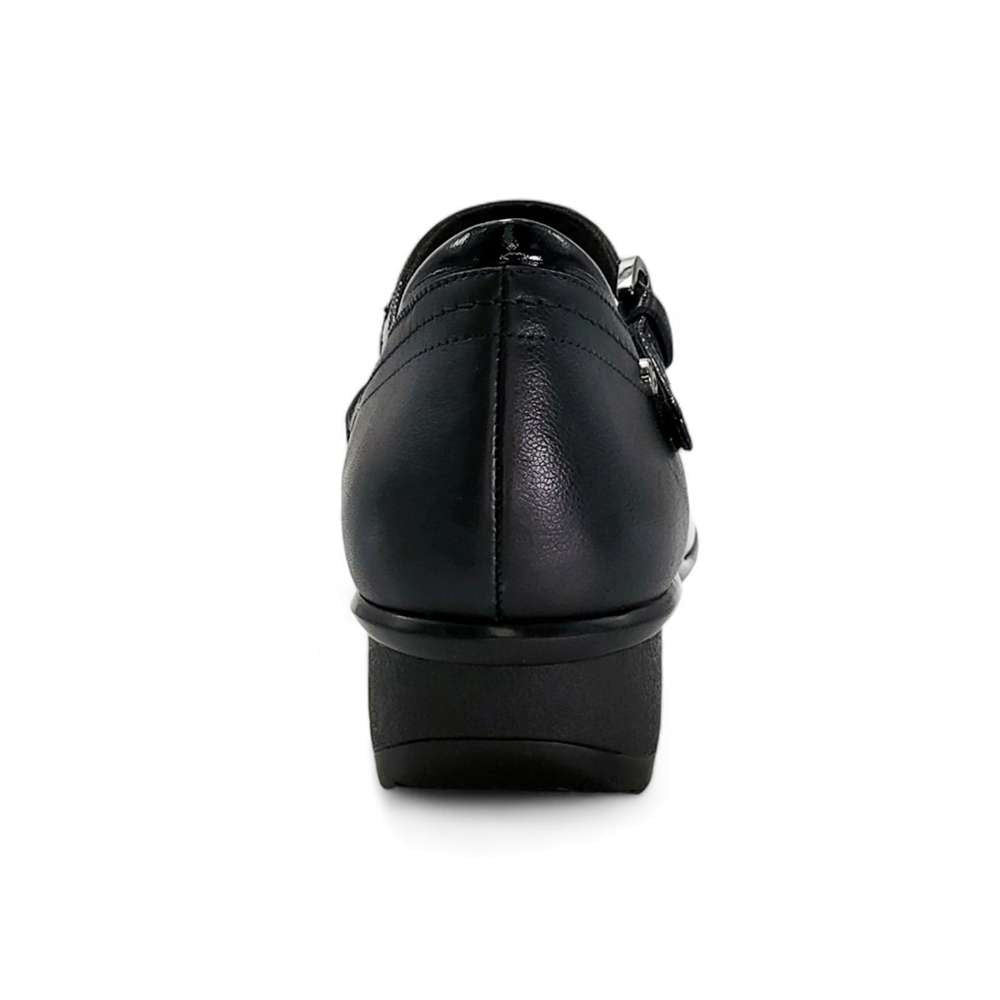 Narita Mary-Jane Flats - Black Patent