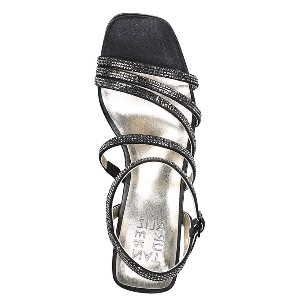 Niko Dress Sandal - Black Sparkle