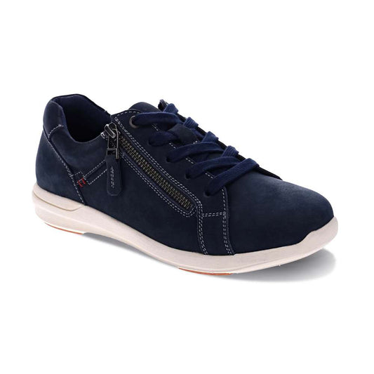 North Zip Casual Sneaker - Navy Nubuck