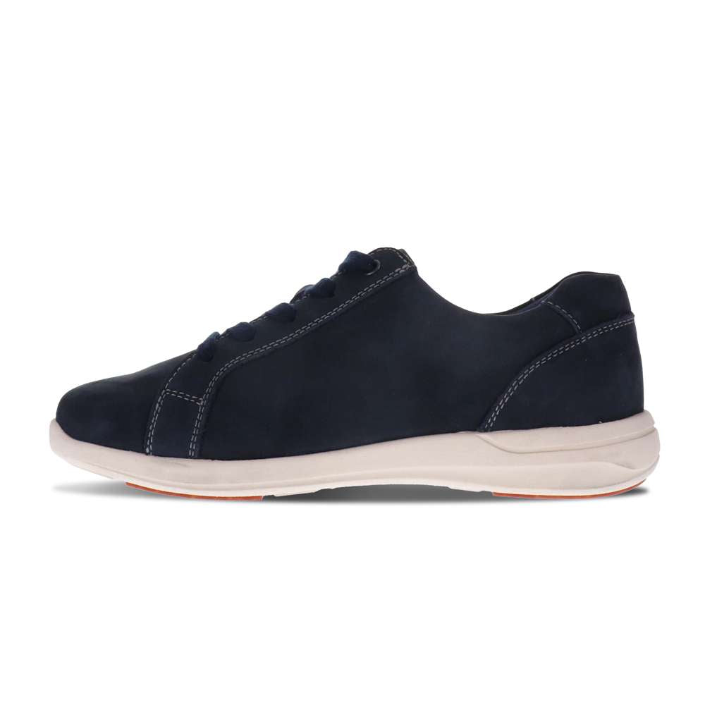 North Zip Casual Sneaker - Navy Nubuck