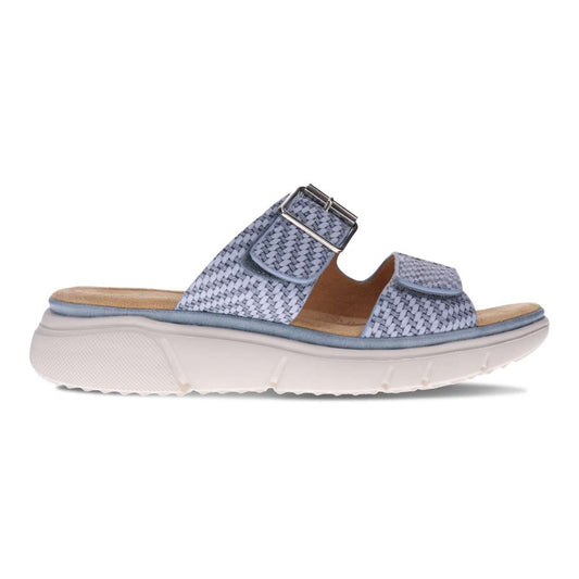 Rage Slide - Denim Raffia