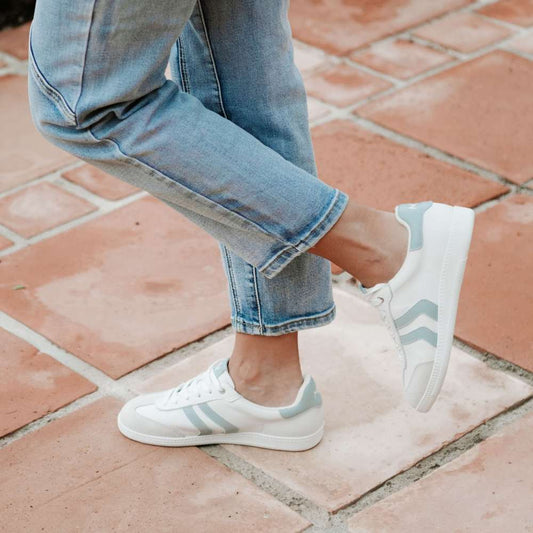 Lifestyle image for Ramona Lace-Up Casual Sneaker - White/Blue