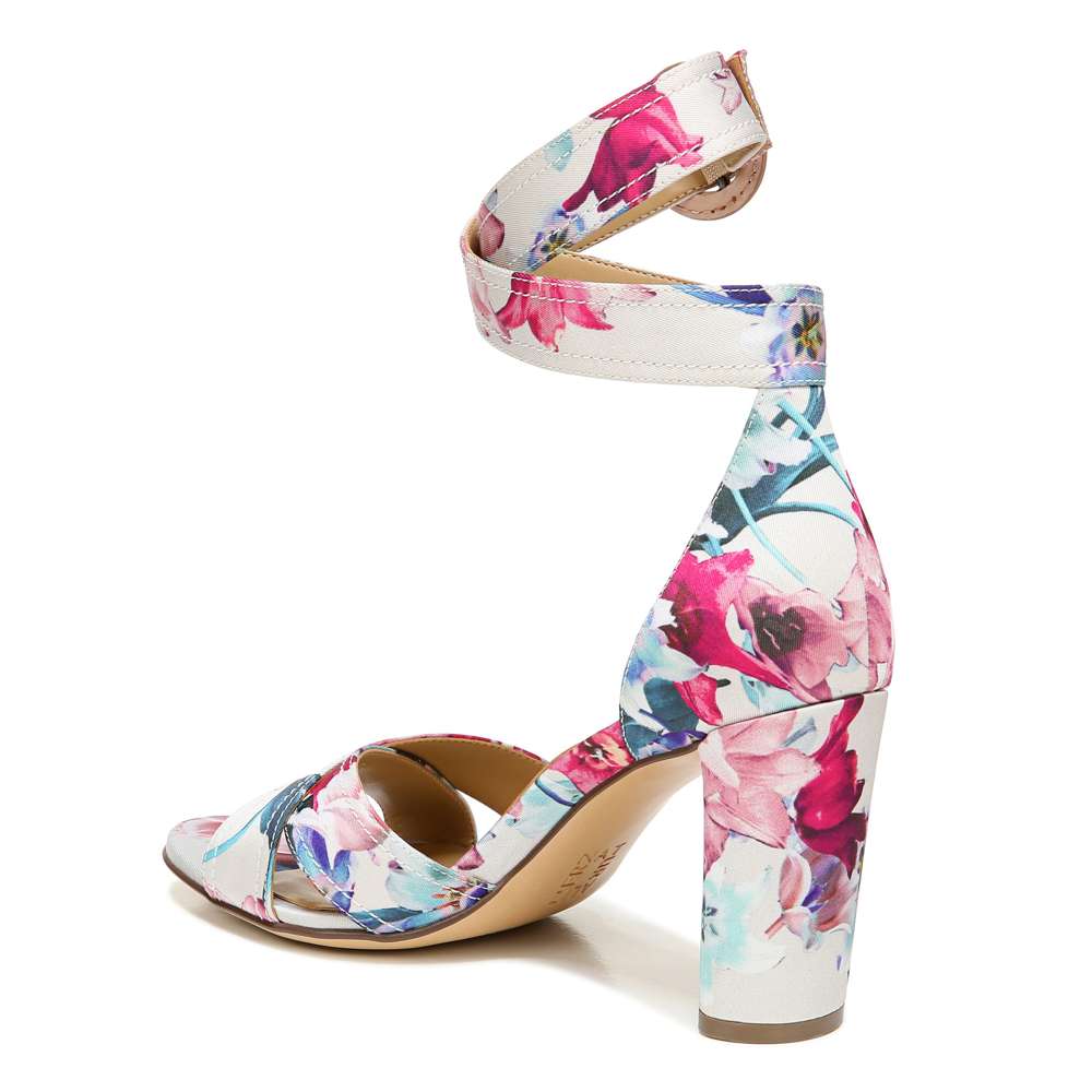 Rinna Heeled Sandal - Pink Floral