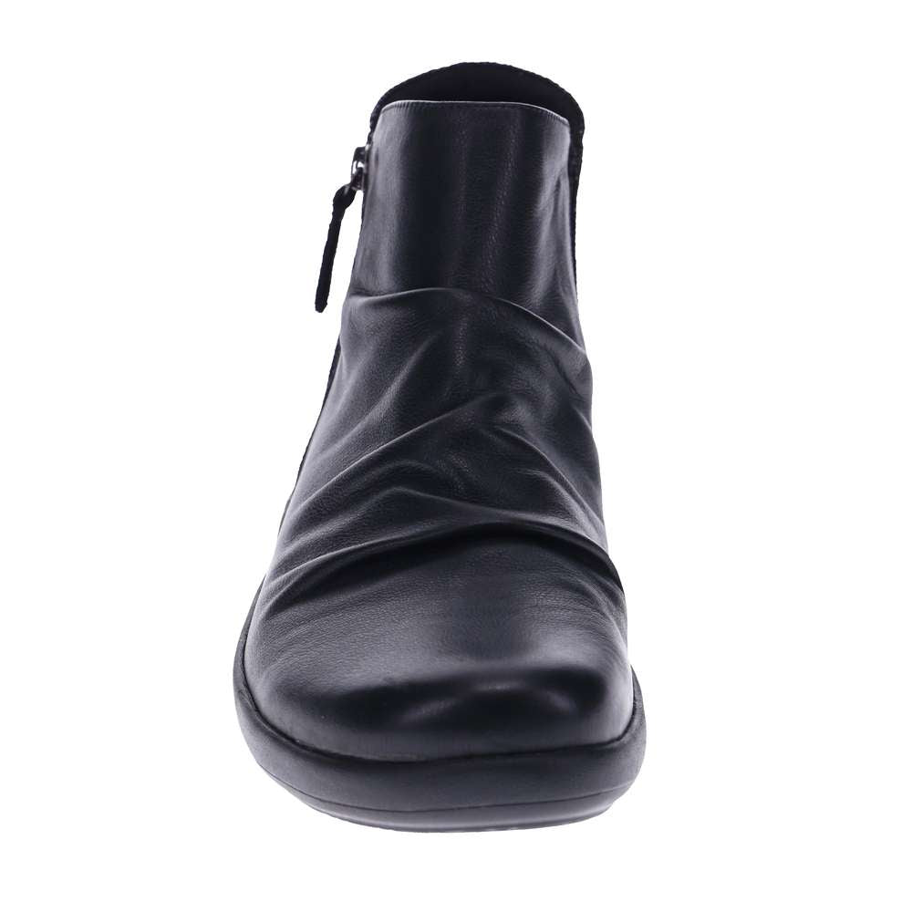Salzburg Zip Ankle Boot - Black Lizard