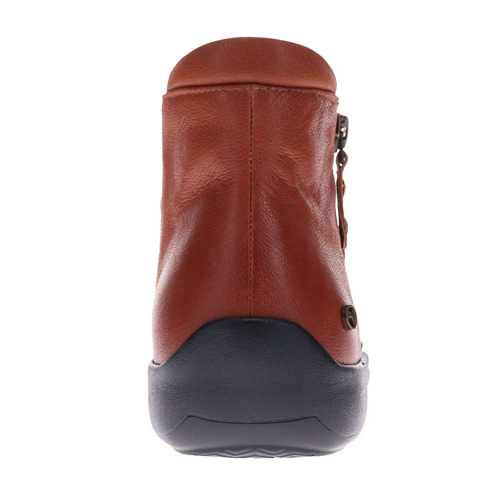 Salzburg Zip Ankle Boot - Cognac