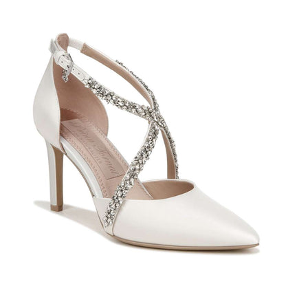 Sevgi Pump - Silk White Satin