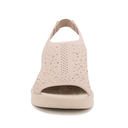 Sicily Wedged Mary-Jane - Barley Beige