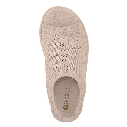 Sicily Wedged Mary-Jane - Barley Beige