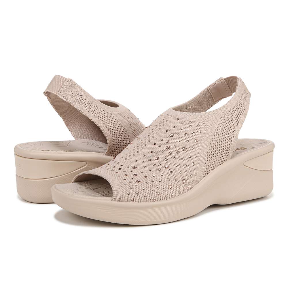 Sicily Wedged Mary-Jane - Barley Beige
