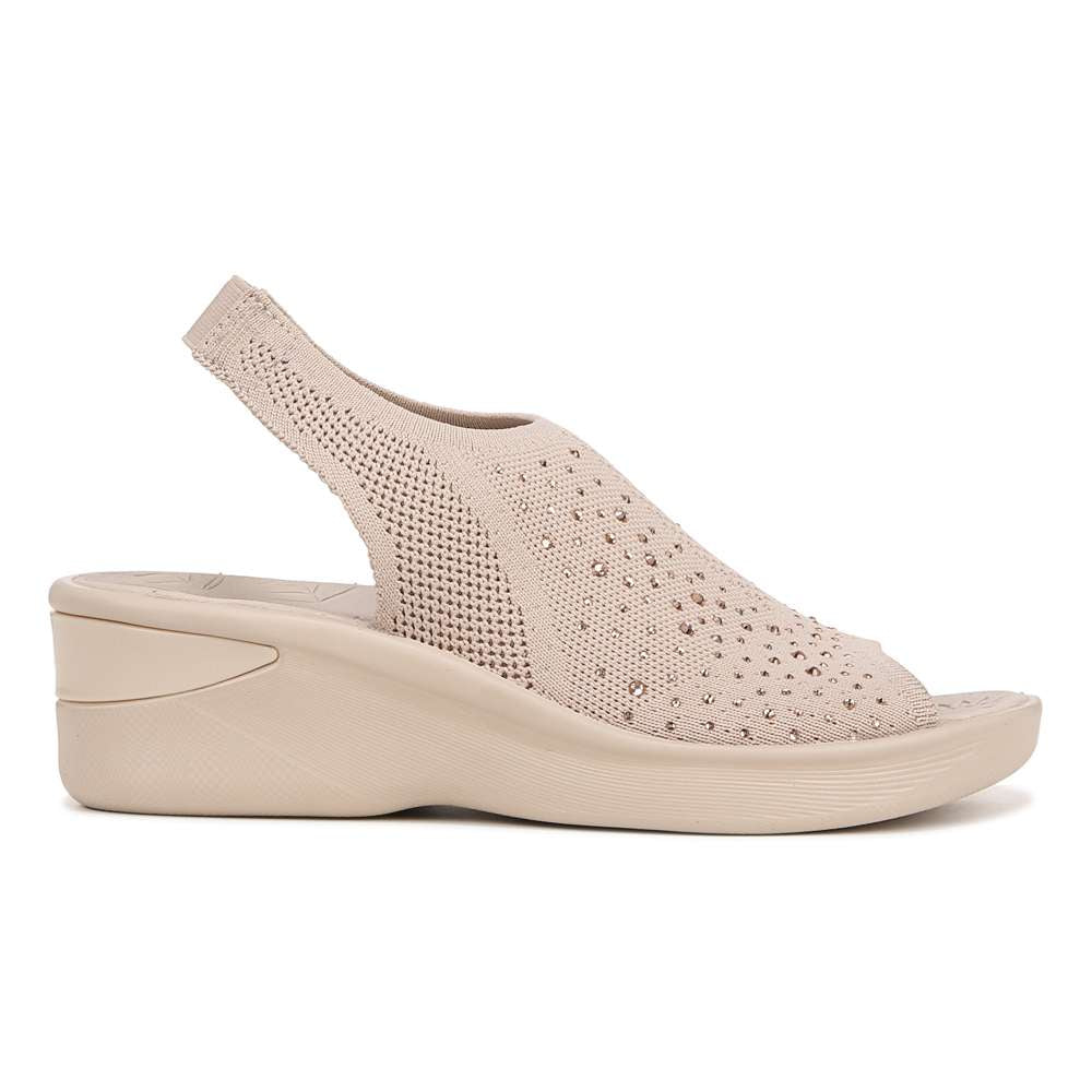 Sicily Wedged Mary-Jane - Barley Beige