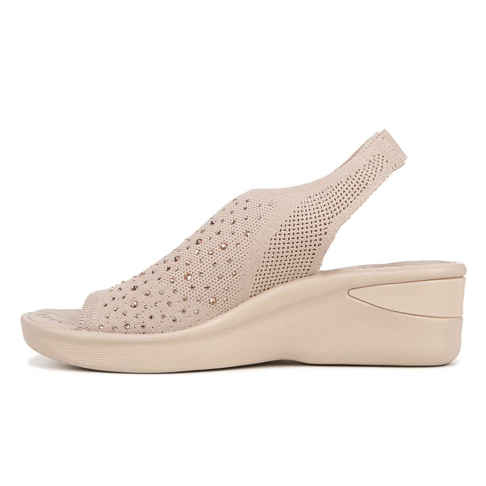 Sicily Wedged Mary-Jane - Barley Beige