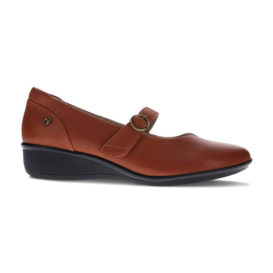 Sicily Wedged Mary-Jane - Cognac