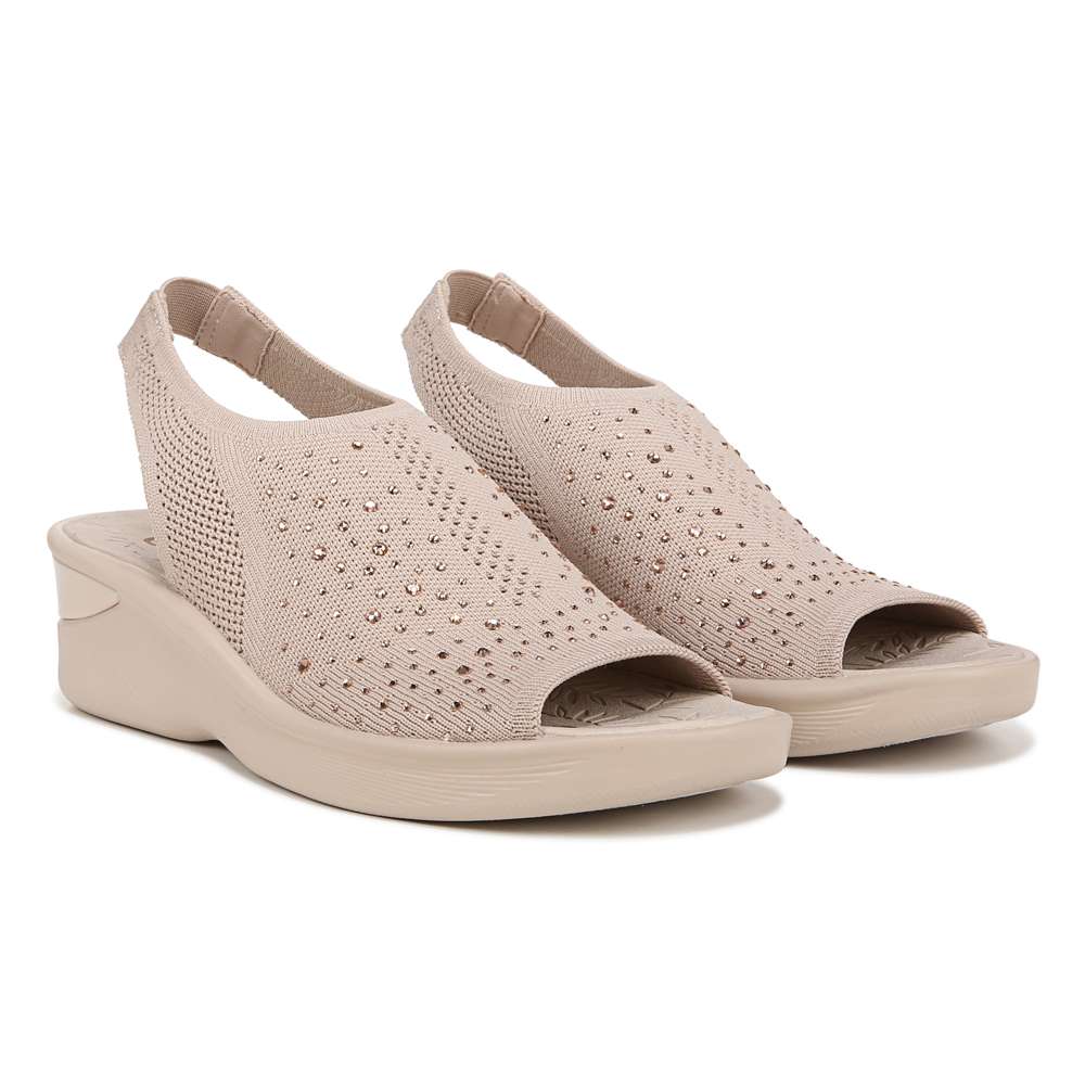 Sicily Wedged Mary-Jane - Barley Beige