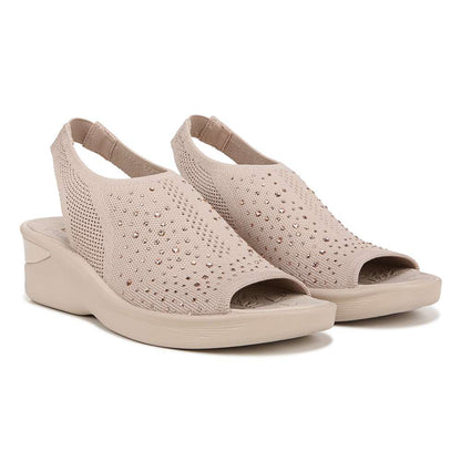 Sicily Wedged Mary-Jane - Barley Beige