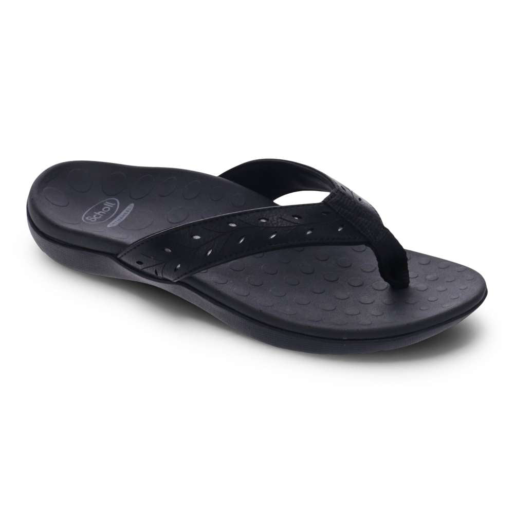 Sonoma Perf Toe Post Sandal - Black