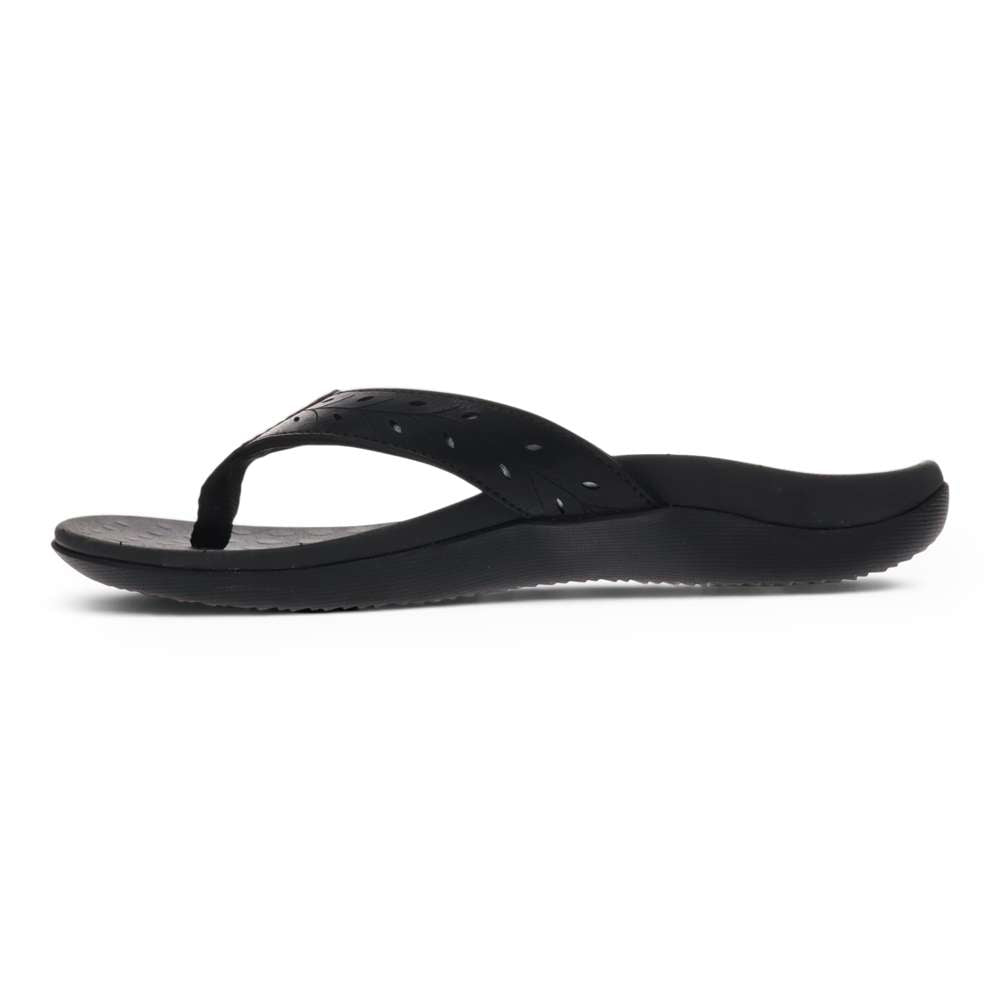 Sonoma Perf Toe Post Sandal - Black
