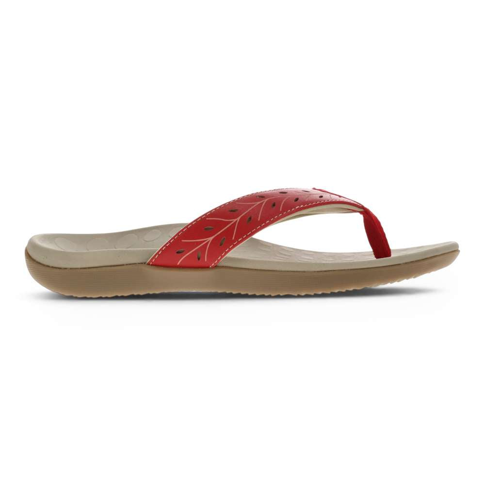 Sonoma Perf Toe Post Sandal - Terracotta