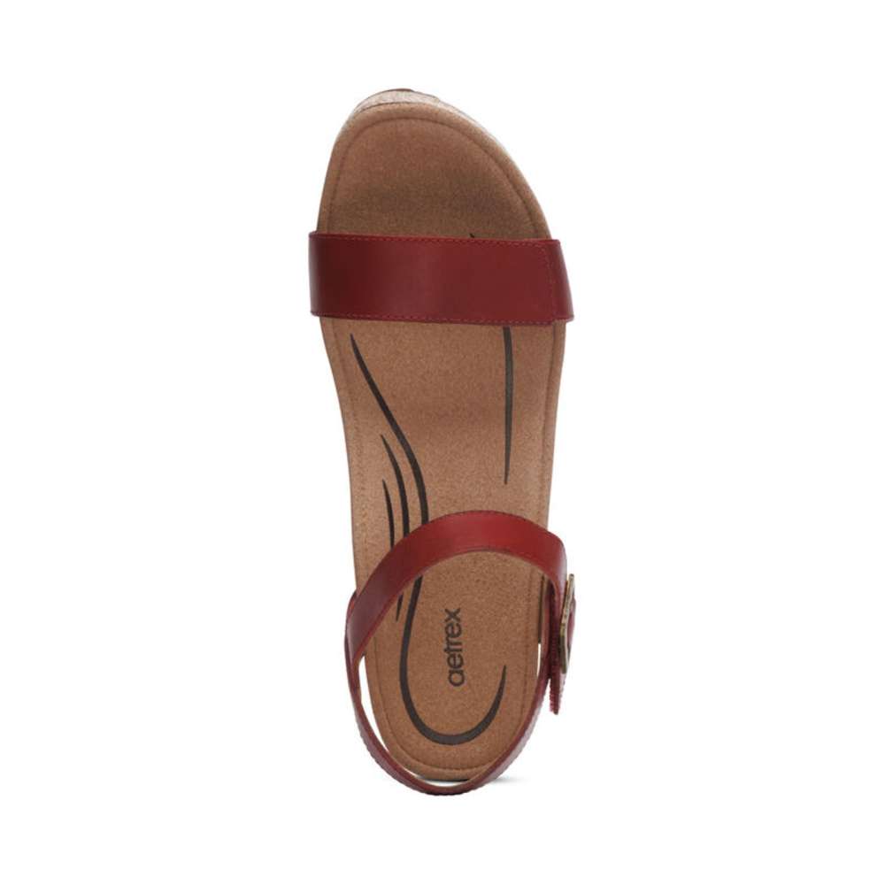 Sydney Espadrille Wedge - Red