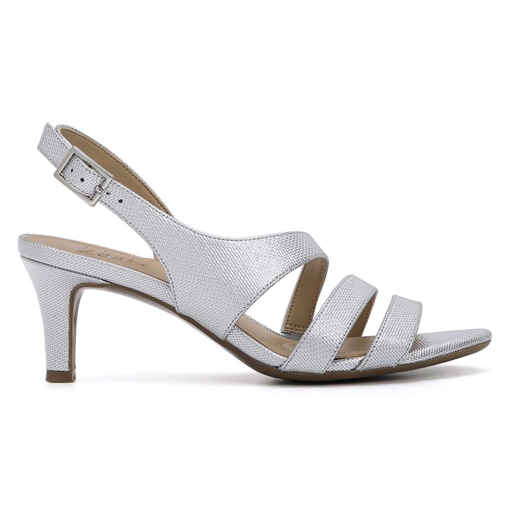 Taimi Heeled Sandal - Silver Pearl