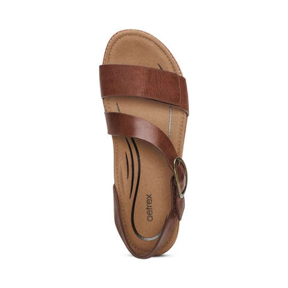 Tamara Strapped Sandal - Walnut