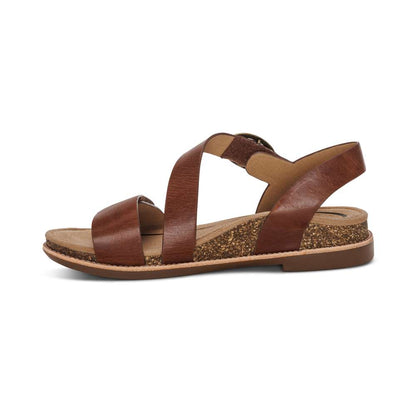 Tamara Strapped Sandal - Walnut
