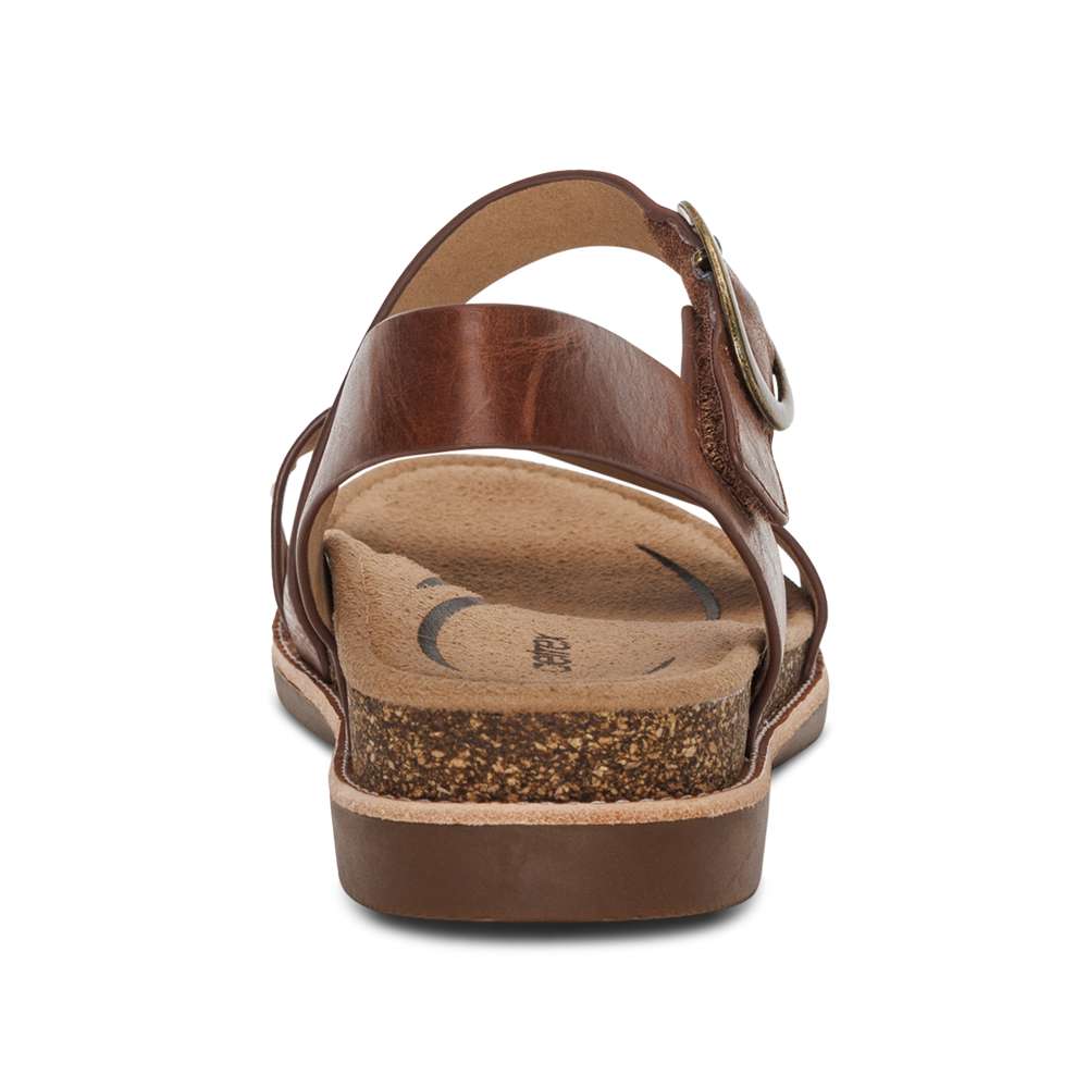 Tamara Strapped Sandal - Walnut
