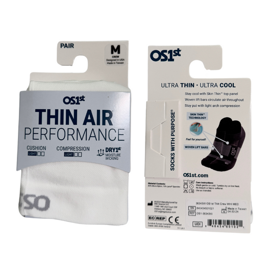 Thin Air Performance Socks (TA4) - Black
