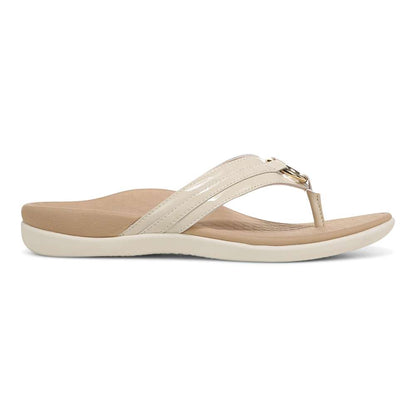 Tide Aloe Toe Post - Cream Patent
