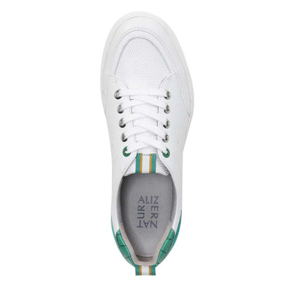 Tilda Lace-Up Sneaker - Green/White