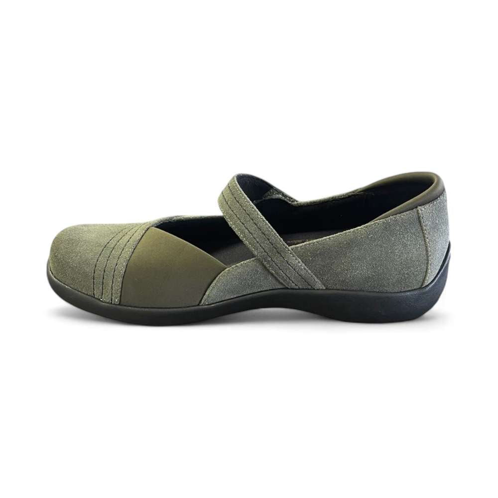 Timaru Mary-Jane - Moss Suede
