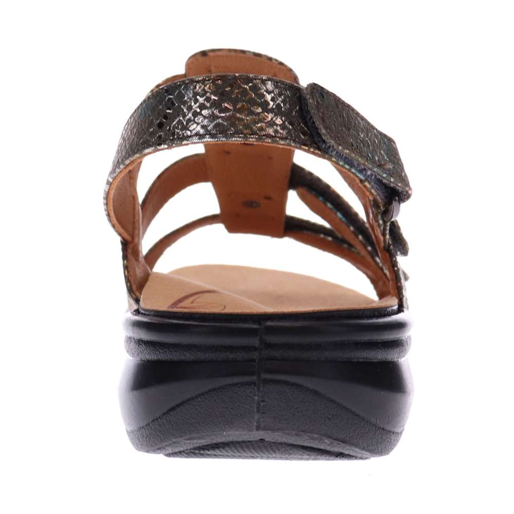 Toledo Slingback Sandal - Peacock Python
