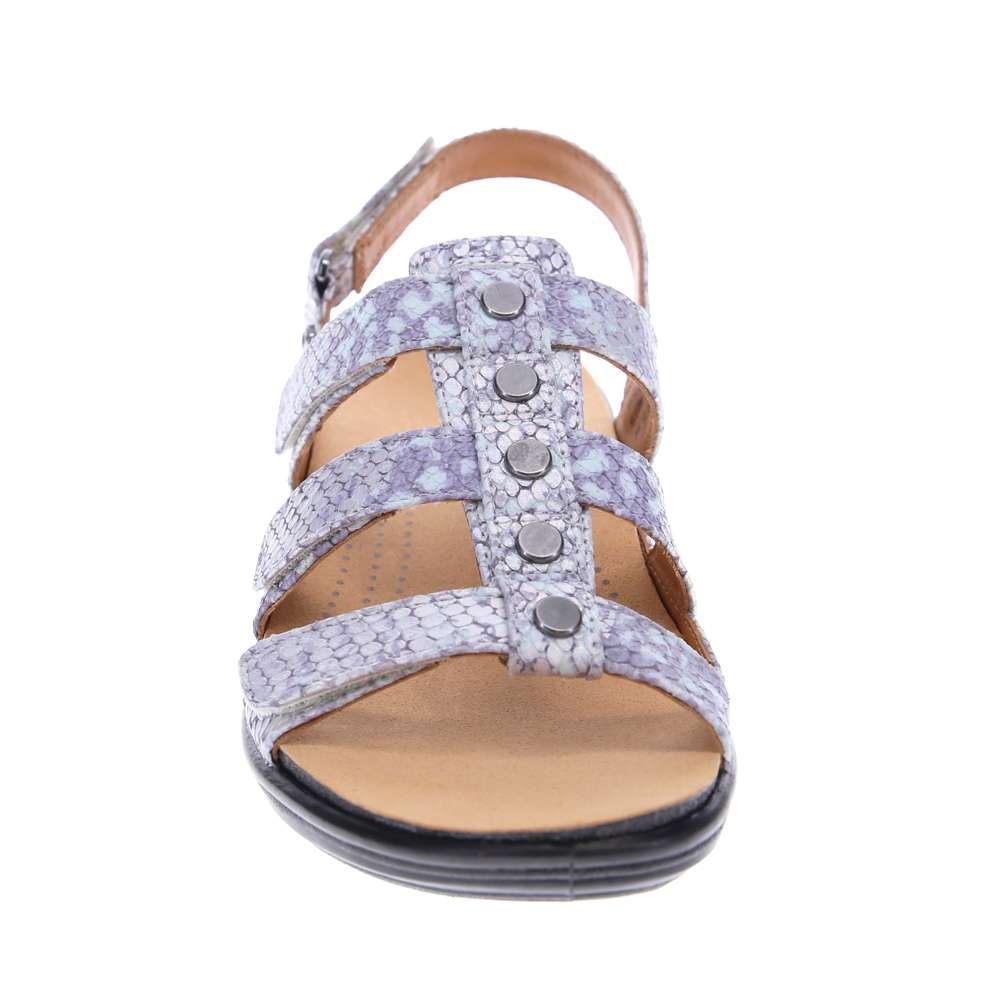Toledo Slingback Sandal - Teal Snake