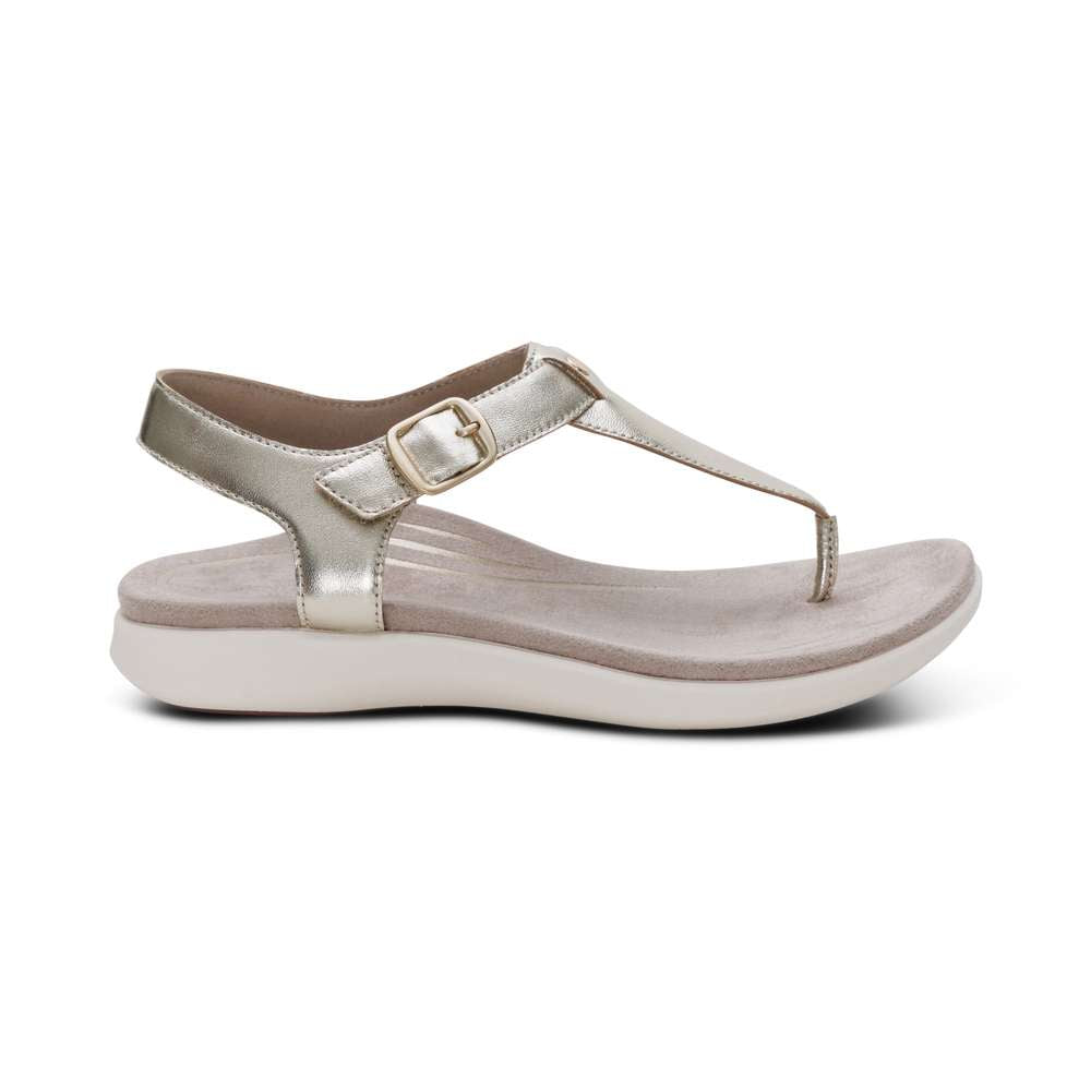 Tracey Adjustable Sandal - Champagne
