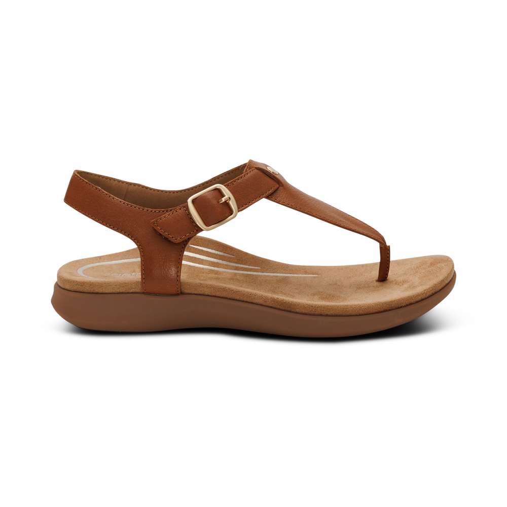Tracey Adjustable Sandal - Cognac