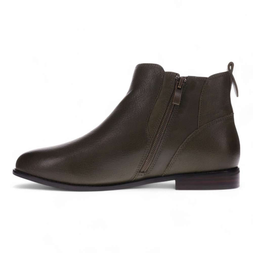 Trinity Zip Boot - Olive