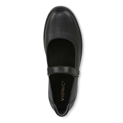 Uptown Mary-Jane - Black Leather