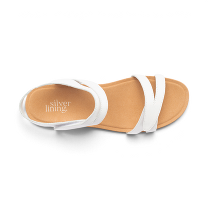 Utah Plain Sandal - White