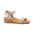 Utica Print Sandal - Taupe Snake