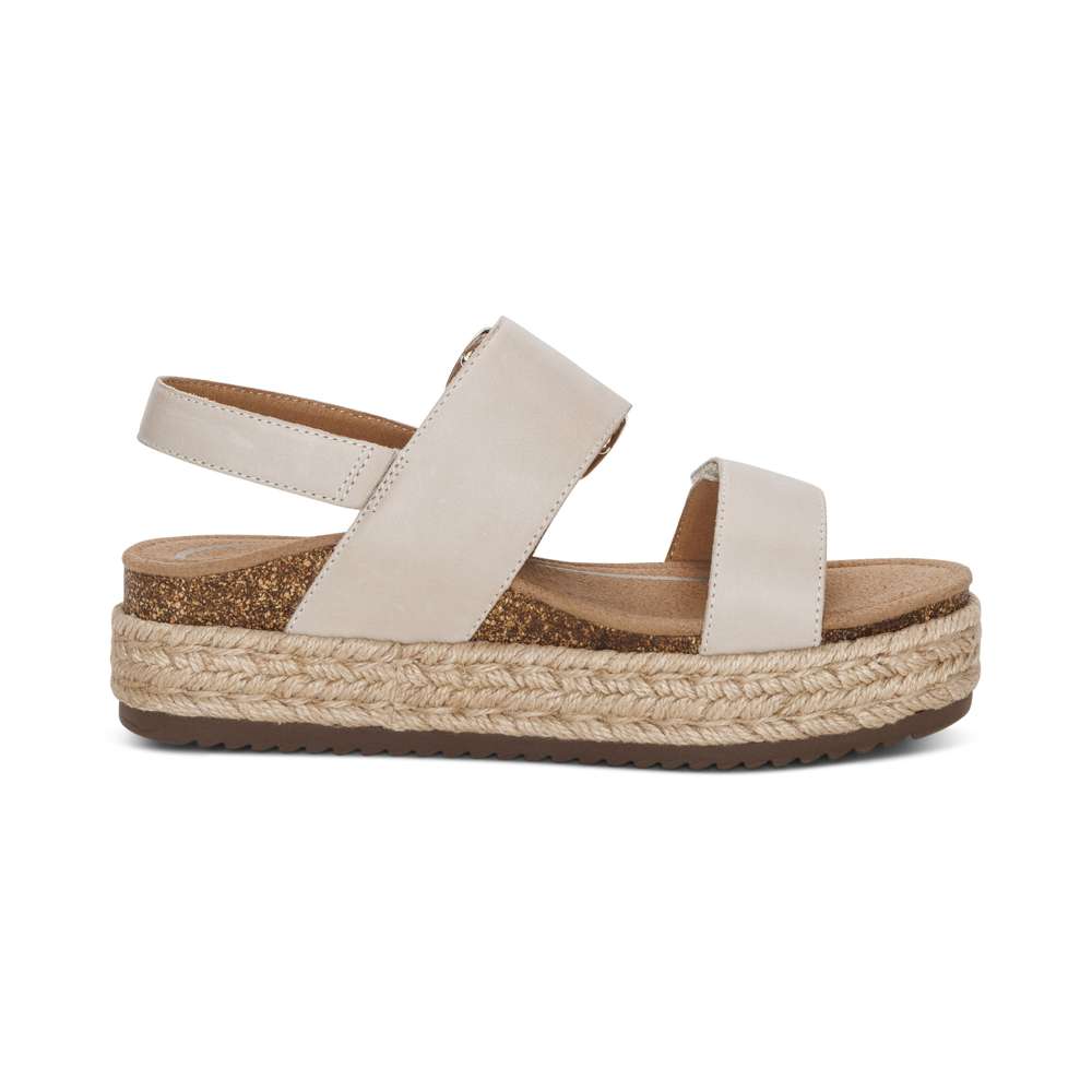 Vania Platform Sandal - Ivory